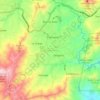 Mapa topográfico Cantón de Palmares, altitud, relieve