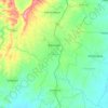 Mapa topográfico Baranoa, altitud, relieve