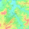 Mapa topográfico Portoviejo, altitud, relieve