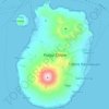 Mapa topográfico Pulau Tidore, altitud, relieve