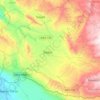 Mapa topográfico Ixtapa, altitud, relieve
