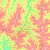 Mapa topográfico São José do Rio Preto, altitud, relieve