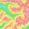Mapa topográfico Valfurva, altitud, relieve