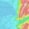 Mapa topográfico Bregenz, altitud, relieve