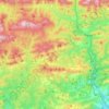 Mapa topográfico les Llosses, altitud, relieve