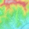 Mapa topográfico Canyet, altitud, relieve