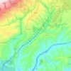 Mapa topográfico Mileto, altitud, relieve