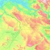 Mapa topográfico Ocozocoautla de Espinosa, altitud, relieve