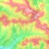 Mapa topográfico Orriule, altitud, relieve