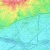 Mapa topográfico l'Hospitalet de Llobregat, altitud, relieve