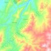 Mapa topográfico Zhidmad, altitud, relieve