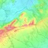 Mapa topográfico ZEPA Monte El Valle y Sierras de Altaona y Escalona, altitud, relieve