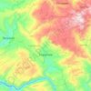 Mapa topográfico Copainalá, altitud, relieve