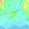 Mapa topográfico Nizao, altitud, relieve