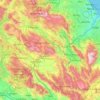 Mapa topográfico L'Aquila, altitud, relieve
