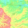Mapa topográfico Quadra, altitud, relieve