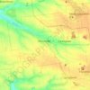 Mapa topográfico Селидівська міська громада, altitud, relieve