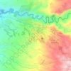Mapa topográfico Perímetro Urbano Ulloa, altitud, relieve