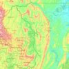Mapa topográfico Akagera, altitud, relieve