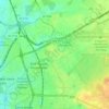 Mapa topográfico Sevilla Este, altitud, relieve