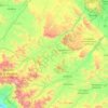 Mapa topográfico Villaflores, altitud, relieve