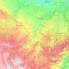 Mapa topográfico Río Guadalope, altitud, relieve