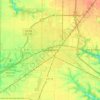 Mapa topográfico Galesburg, altitud, relieve