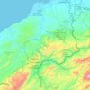 Mapa topográfico Tumbes, altitud, relieve