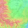 Mapa topográfico Cuneo, altitud, relieve