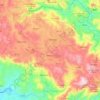 Mapa topográfico Aibonito, altitud, relieve
