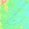 Mapa topográfico Mulukukú, altitud, relieve
