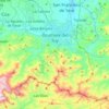 Mapa topográfico Parroquia Ocumare del Tuy, altitud, relieve
