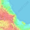 Mapa topográfico Veracruz, altitud, relieve