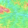 Mapa topográfico Barueri, altitud, relieve