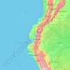 Mapa topográfico Ecuador, altitud, relieve