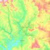 Mapa topográfico Rio Claro, altitud, relieve