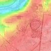 Mapa topográfico Chessy, altitud, relieve