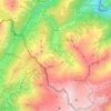 Mapa topográfico Trient, altitud, relieve