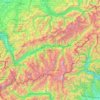 Mapa topográfico Vallés, altitud, relieve