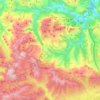 Mapa topográfico Soba, altitud, relieve