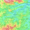 Mapa topográfico Itapevi, altitud, relieve