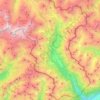 Mapa topográfico Bernina, altitud, relieve