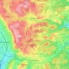 Mapa topográfico Valbonne, altitud, relieve