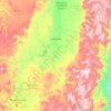 Mapa topográfico Tepechitlán, altitud, relieve