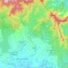 Mapa topográfico Rabós, altitud, relieve