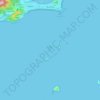 Mapa topográfico Ipanema, altitud, relieve