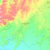 Mapa topográfico Usiacurí, altitud, relieve