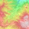 Mapa topográfico Toro Amarillo, altitud, relieve