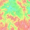 Mapa topográfico Espinar, altitud, relieve