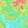 Mapa topográfico Aspres-sur-Buëch, altitud, relieve